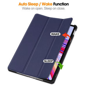 Funda Protectora Delgada de Cuero con Soporte Triple y Función de Apagado Automático para Tablet <span class=keywords><strong>Xiaomi</strong></span> Redmi <span class=keywords><strong>Pad</strong></span> 2 SE <span class=keywords><strong>5</strong></span> 6 7 Pad2 Pad6 Pad7 Pro - Product Image 2