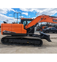 Prix Réduit – Engin de Terrassement DX140LC-7K, Excavatrice Compacte sur Chenilles DEVELON de 14 Tonnes et 0,51 m³ pour le Dragage de Rivières et les Projets de Zones Humides