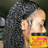 Haar Gel met Sterke Hold, Groothandel, Lichtgewicht, Anti-Klit, Vormgevend, Glansgevend, voor Afrikaans Haar