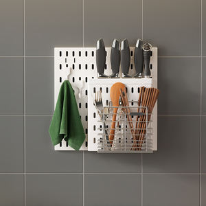 Gebruiksvriendelijk En Handig Pp-Keukenpegboard Met Meerdere Installatiemethoden En Accessoires Voor Een Probleemloze Installatie - Product Image 2