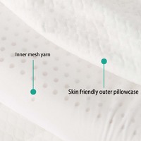 Apivita Z-260 Oreiller en latex naturel du Shandong personnalisé en usine, soutien cervical pour adulte, forme bonbon, motif feuillage