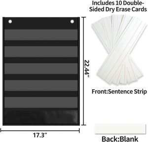 Tableau de rangement mural noir standard pour la salle de classe – Indispensable pour l'organisation des enseignants - Product Image 2