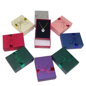 Custom Logo Modern Simple Rigid Cardboard Printed Buckle Closure Square <b>Gift</b> <b>Box</b> for <b>Earring</b> Ring Necklace Bow Knot - Product Image 5