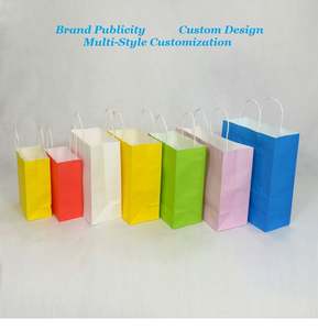 Sac de shopping en papier vert personnalisable avec logo KM pour une utilisation promotionnelle en entreprise - Product Image 4