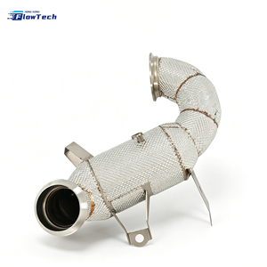 Tubo de escape de alto rendimiento para Mercedes Benz AMG A45 W176 CLA45 C117 GLA45 X156 M133 2.0T 304 SS, conexión directa con escudo térmico - Product Image 3