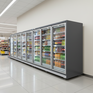Enfriador Comercial Vertical con Puertas de Vidrio para Supermercado 2 3 4 5, Exhibidor de Bebidas G920, Congelador Vertical con Puerta de Vidrio G920 - Product Image 6