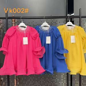 Simpele stijl op maat gemaakte kinderjurk vintage grote meisjeskleding <span class=keywords><strong>preppy</strong></span> tienermeisjesjurk - Product Image 4