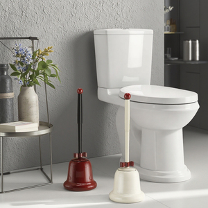 Set di Porta Scovolini WC in PP con Supporto a Incasso, Scovolino Verticale Portatile per Disinfezione - Product Image 4