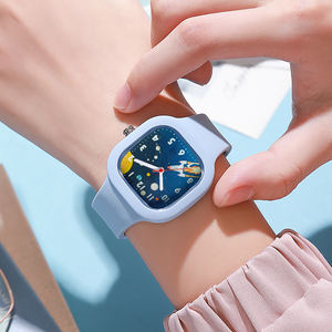 Relojes de moda para niños <span class=keywords><strong>2025</strong></span> Venta caliente diseño personalizado impresión correa de silicona reloj de pulsera analógico de cuarzo para niños - Product Image 4