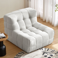 JJY-059 Sofá Esquinero Moderno de Alta Calidad, Sillón Individual Minimalista, Compacto para Comedor, Dormitorio, Hotel, Escuela, Sala de Estar