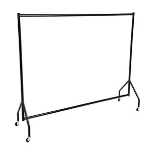 Porte-vêtements mobile en métal avec <span class=keywords><strong>roulettes</strong></span>, à un seul niveau, revêtement en poudre, pour vêtements, sacs, armoire, salle de bain, cuisine - Product Image 1