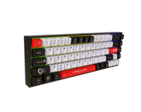 Jedel Clavier mécanique rétroéclairé RVB filaire à 68 touches, interrupteur bleu, USB, nouvelle compatibilité du système britannique pour Windows/MAC en plastique