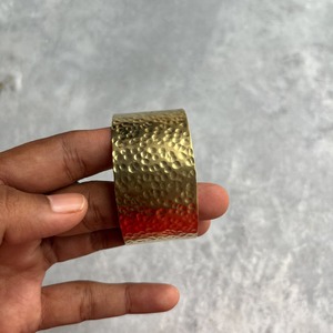 Premium Quality Polished Hammered Brass Real <b>Touch</b> Women's Wide Open Cuff <b>Bracelet</b> Set Antique for Party Wear at Lowest Prices - Product Image 2