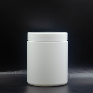 500ml HDPE White Plastic Jar Bottle <strong>with</strong> Screw Top <strong>Lid</strong> for Protein Powder <strong>Container</strong> Sugar Storage - Product Image 4