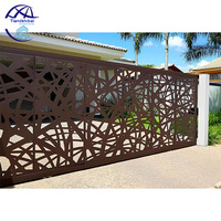 Modèle de plafond en métal découpé au laser, panneaux de clôture décoratifs en aluminium pour l'extérieur, revêtement en poudre, découpe au laser, design unique