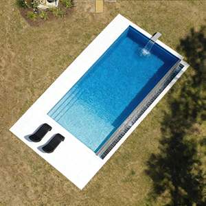 Piscina Rectangular de Fibra de Vidrio de Gran Tamaño y Bajo Mantenimiento, Prefabricada para Resort o Jardín, ODM - Product Image 3