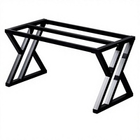 Pieds et supports de table en acier au carbone pour établis, bureaux, tables de réunion et de salle à manger - Pieds de structure de bureau
