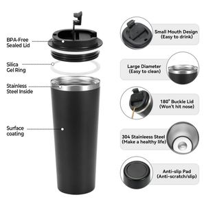 Vaso Térmico de Acero Inoxidable 304, Aislado al Vacío, Anticaídas, de Alta Calidad, Estilo Americano, para Exteriores - Product Image 3