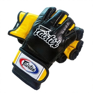 ถุงมือ MMA แบบกำหนดเองขายดีที่สุด สำหรับนักฝึกซ้อมมืออาชีพ แบบครึ่งนิ้ว ติดตีนตุ๊กแก Fairtex ถุงมือสำหรับการต่อสู้แบบ Grappling ผลิตโดยผู้ผลิตถุงมือ MMA - Product Image 2