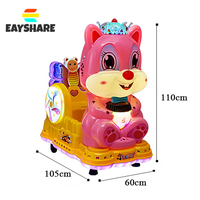 Venta al por mayor Parque de Atracciones Instalaciones Niños Paseo Arcade Columpio Coche Eléctrico Niños Columpio Coche Con Pantalla