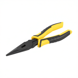 Long Nose <b>Control</b> <b>Grip</b> Pliers 7 In Black Yellow Handle Precision Tip - Product Image 2