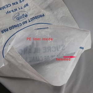 25kg 50kg bột đóng gói túi <span class=keywords><strong>Polypropylene</strong></span> Trắng Bopp PP dệt Bao với PE Lót cho bột mì đường gạo Ngô phân bón thức ăn - Product Image 5