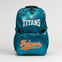 Mochila Mini Impermeable Negra Brillante Personalizada con Logotipo, 1 Pieza MOQ, Bolsa Escolar Brillante para Mujeres y Niñas, Informal para Exteriores, para Laptop
