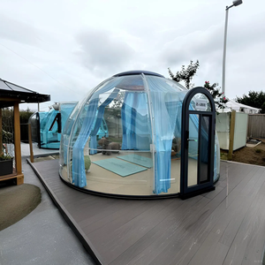 Luxury Full House New Polycarbonate Geodesic Igloo Round House Prefab Transparent Bubble <strong>Dome</strong> <strong>Tent</strong> For Trade Shows - Product Image 1