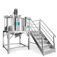Ligne de production de savon liquide Guanyu 1000L, homogénéisateur, machine de mélange avec réservoir en acier inoxydable pour la fabrication de détergents