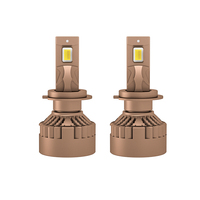 Phare LED triple couleur 160W avec grand boîtier, double caloduc, série Canbus puissante pour Passat B6, Renault Clio 4, Citroën C5