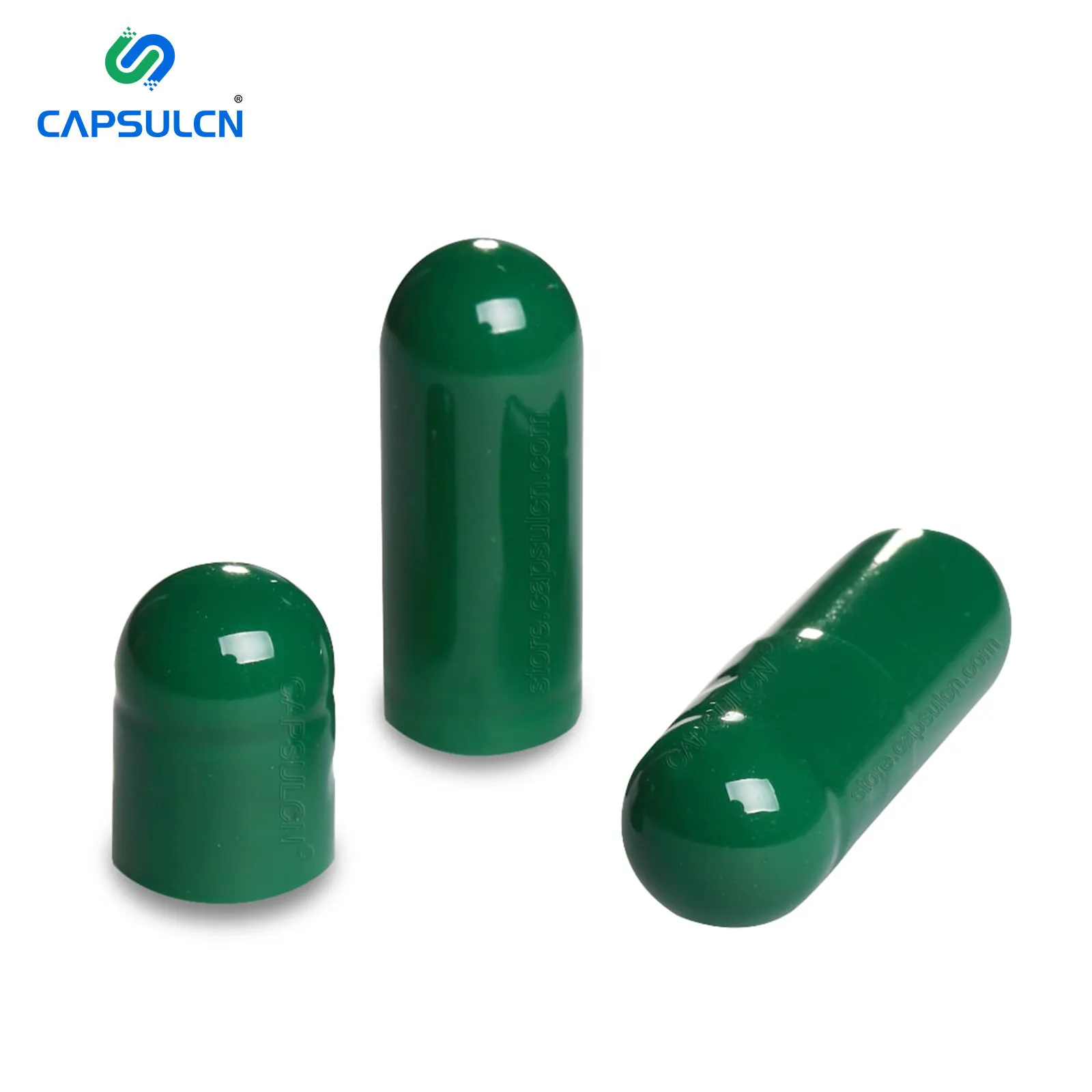 CapsulCN Custom ized All Green Größe 00 Clear Empty Bulk Gelatine kapseln Shell Empty Gel Capsule