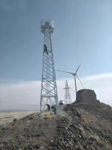 Tháp mạ kẽm nhúng nóng guyed dây Viễn Thông Wifi tháp thép mạ kẽm tháp 100m tháp thép ăng-ten guyed tháp - Product Image 5