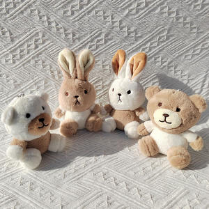 Portachiavi personalizzato in peluche con tecnica di coniglio giocattolo in cotone PP con camicia personalizzata-dalla scatola cieca del produttore - Product Image 1