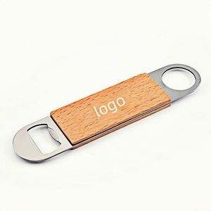Ouvre-bouteille en bois écologique en gros, emballé individuellement, pour barman professionnel, cadeau promotionnel - Product Image 2