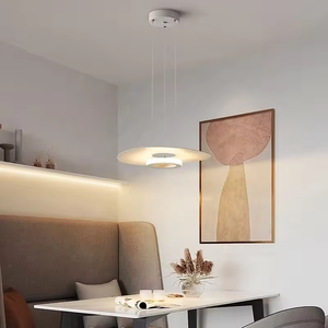 Lampe pendante de <span class=keywords><strong>chapeau</strong></span> rond nordique suspension d'art de fer moderne pour la salle à manger chambre à coucher - Product Image 4