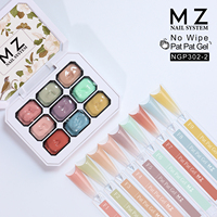 Offres Spéciales à ongles Mazy 14 Series Simple Press Applicant High Pigment Indoorless Pastel No Wipe Pat Pat Gel pour salon de beauté des ongles