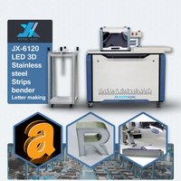 JX 6120 Automático Multifunción 3D Iluminación Metal Acero inoxidable Tiras Canal Carta Dobladora