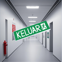 Señal de salida de emergencia LED personalizada Luces de emergencia en espera con patrón Categoría de producto premium