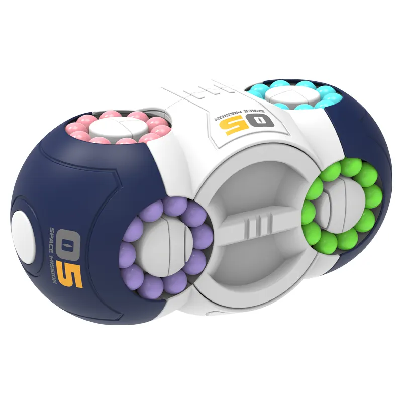 Space UFO rotante Magic Bean Cube divertente giocattolo educativo per alleviare lo Stress e giochi sensoriali per bambini e adulti