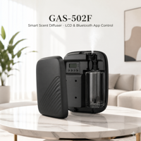 Diffuseur d'arômes mural 400 ml, machine à parfum sans eau Bluetooth avec écran LCD et verrouillage par clé, 1000 m³, 5 modes, minuterie hebdomadaire