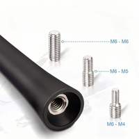 Antenne de toit universelle pour autoradio de 7 pouces (17,5 cm) en ABS avec trois vis M4/M5/M6, signal puissant