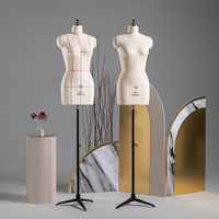 Tailleurs Réglables Vêtements drapés à épingles Mannequins Mannequins Robe Féminine Demi-Corps Mannequins Vente en Gros