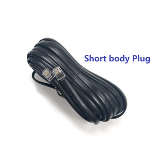 Câbles de téléphone plats <span class=keywords><strong>RJ45</strong></span> <span class=keywords><strong>RJ11</strong></span> RJ12 <span class=keywords><strong>RJ45</strong></span> FX-LPP-6P6C-10M noirs, offre spéciale d'usine - Product Image 3