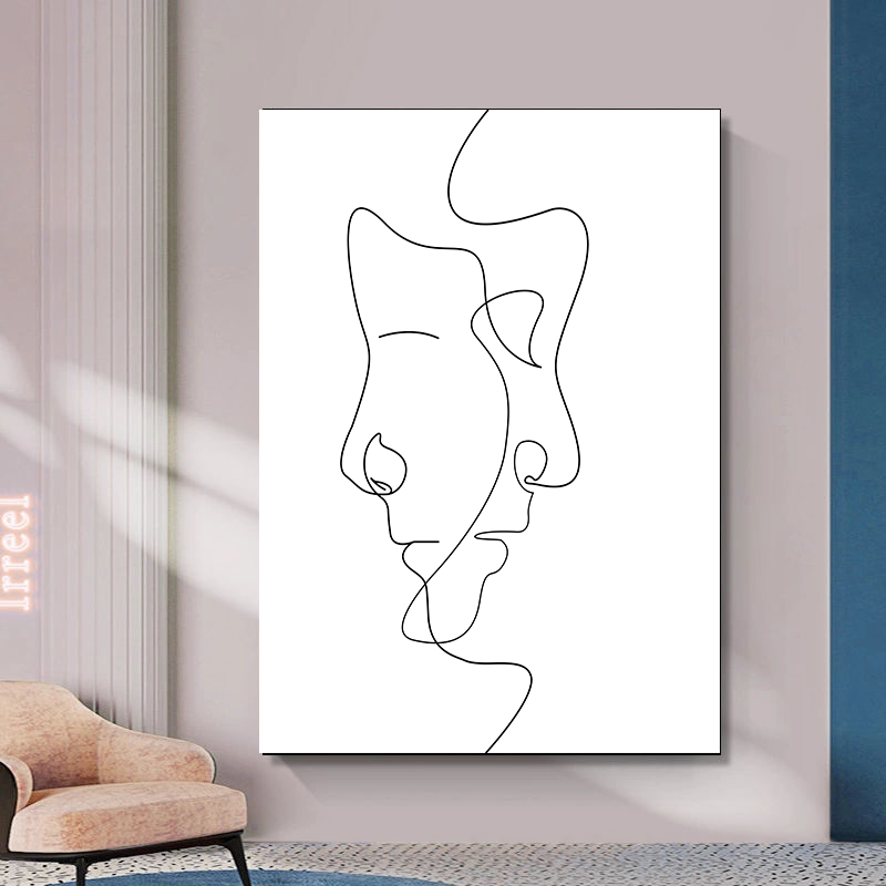 High Quality Modern Simple Line Art Abstract Interior Decoration Canvas Frameless · image 4
