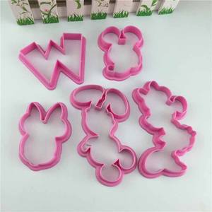 Emporte-pièces à poussoir en plastique écologique, design <span class=keywords><strong>souris</strong></span> de dessin animé, pour fondant, décoration de gâteaux et découpe de biscuits et gâteaux, en stock - Product Image 4