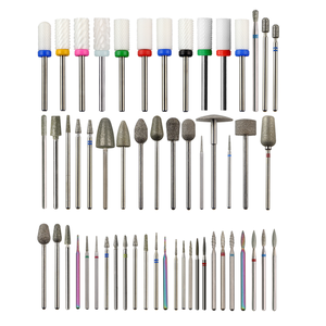 Manicure Pedicure Burr File Diamond Nails testa di lucidatura punte di aneto piccole in ceramica - Product Image 3