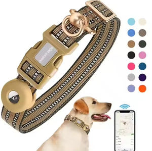 Tali kekang anjing besar reflektif, Set kalung anjing taktis Logo kustom jumlah tinggi, tali kekang latihan anjing dapat disesuaikan - Product Image 2