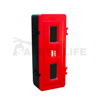 Armoire de tuyau d'incendie en plastique et PE double porte pour centre commercial coffre-fort d'incendie pour extincteur