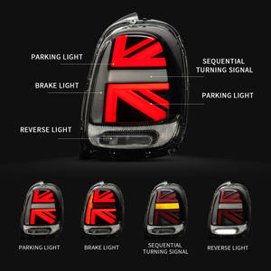 Feux arrière à LED pour MINI Cooper F55 F56 F57, ensemble de feux arrière Union <span class=keywords><strong>Jack</strong></span>, 2014-UP pour John Cooper Works, pour BMW MINI, feux arrière - Product Image 6