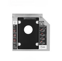 Boîtier universel SATA vers SATA pour 2e disque dur 9,5 mm 12,7 mm pour SSD 2,5 pouces, boîtier de disque dur pour ordinateur portable ODD Optibay baie optique
